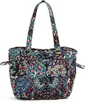 Vera Bradley Women's Cotton Glenna Satchel Purse - Colorful Cotton