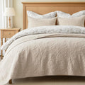 EVERGRACE 100% Cotton Paisley Quilt Set Queen Size - Lightweight