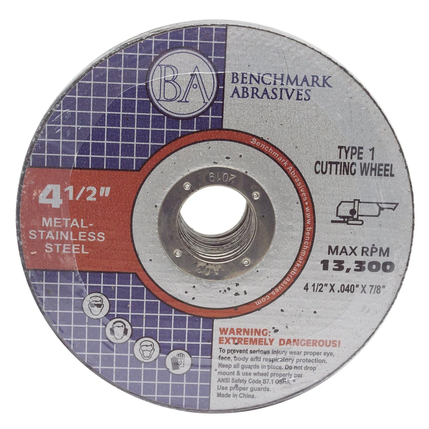 Fast Cutting Aluminum Oxide Grinder Discs - 25 Pack