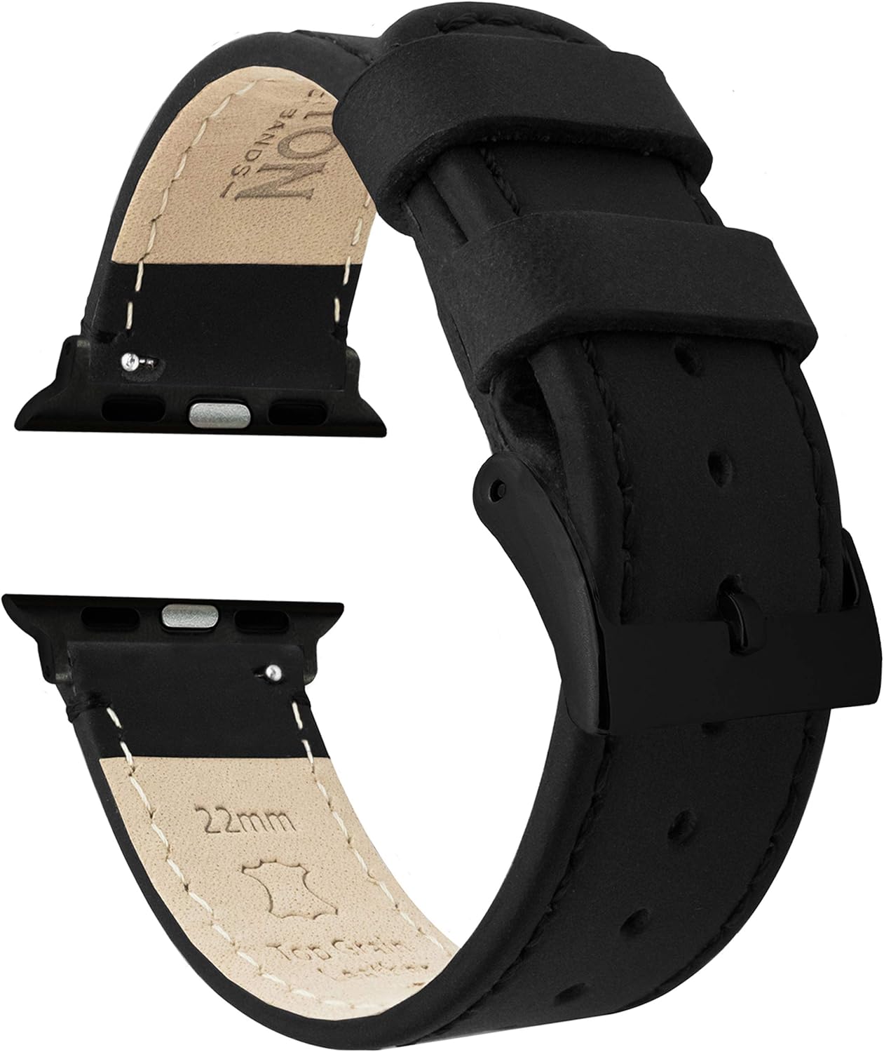 BARTON WATCH BANDS Top Grain Leather Bands for Apple Watch Models
