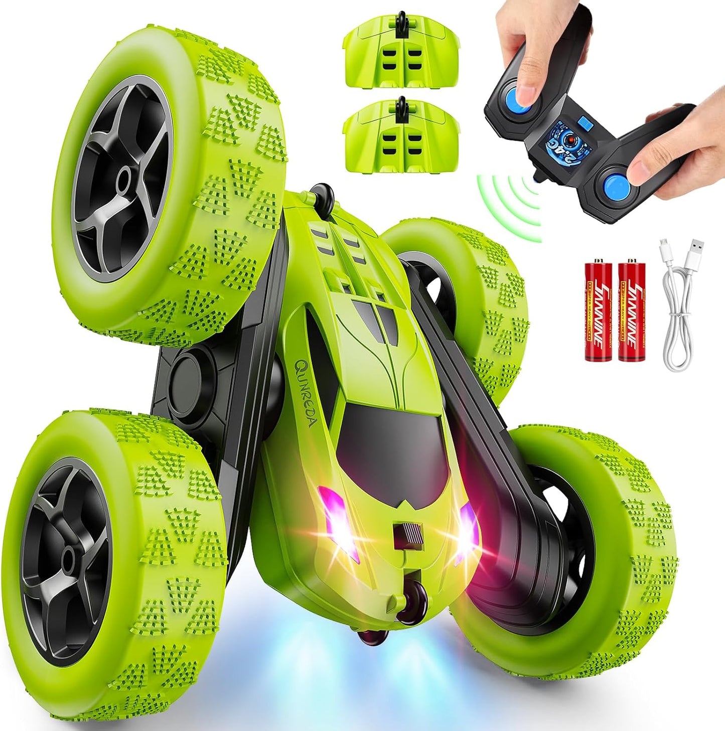 360 Stunt RC Car - Double-Sided Rotating Fun!