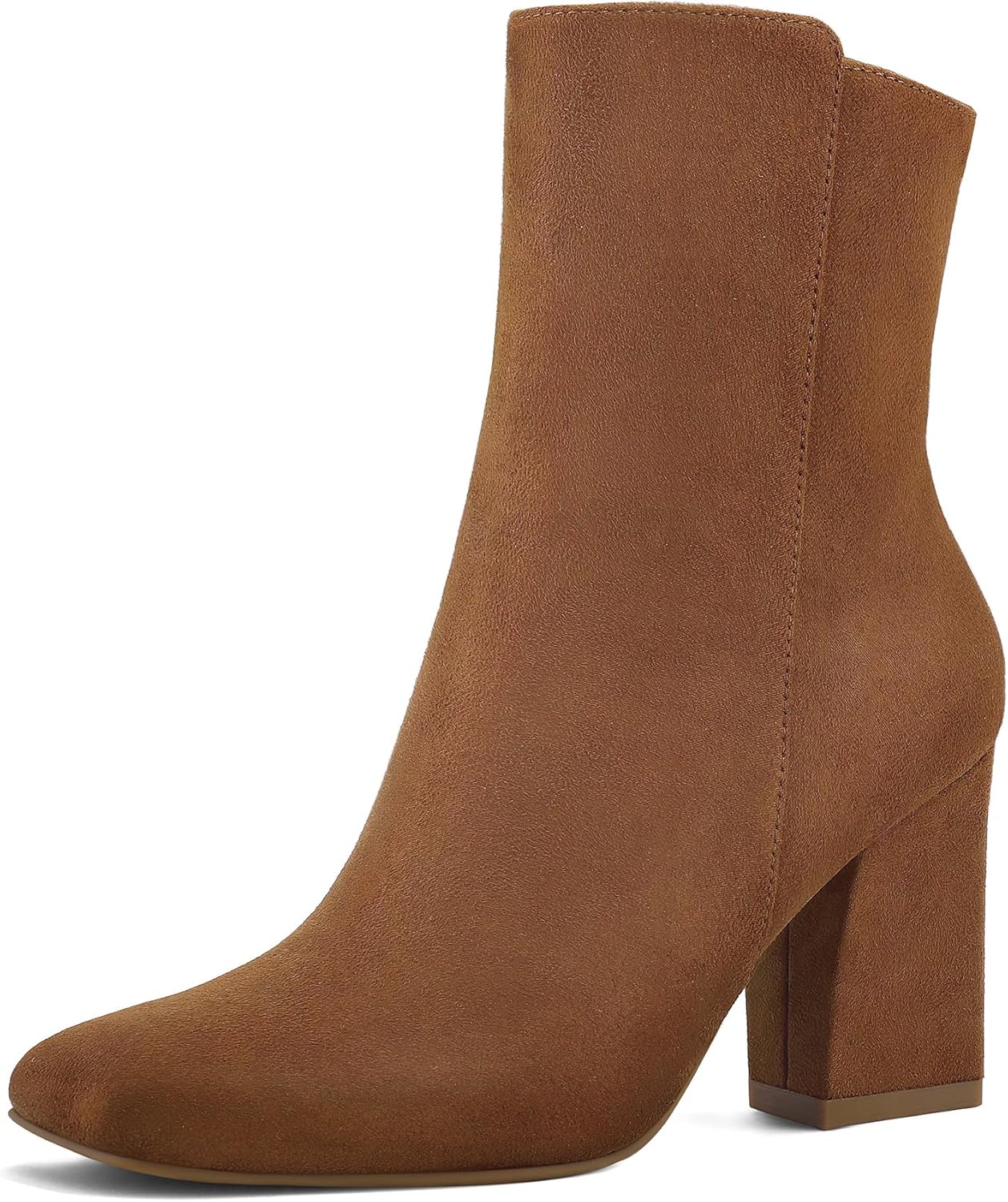 Stylish Women's Ankle Boots with Square Toe and Chunky Heel