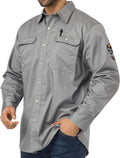 FR Shirts for Men 7oz 100% Cotton NFPA 70E 2112 ARC 2