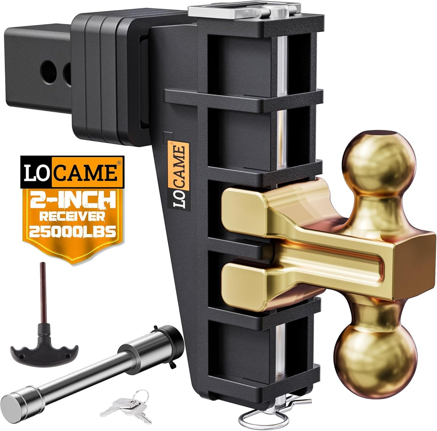 LOCAME Adjustable Trailer Hitch for Heavy Duty Towing Needs
