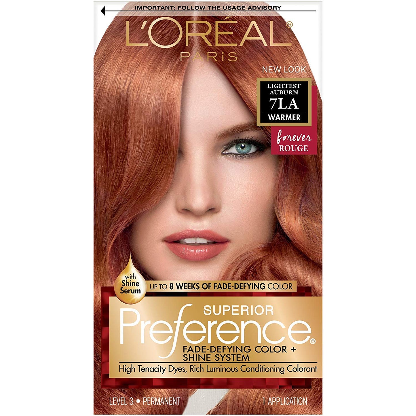 L'Oreal Paris Superior Preference Hair Color, 7la Lightest Auburn