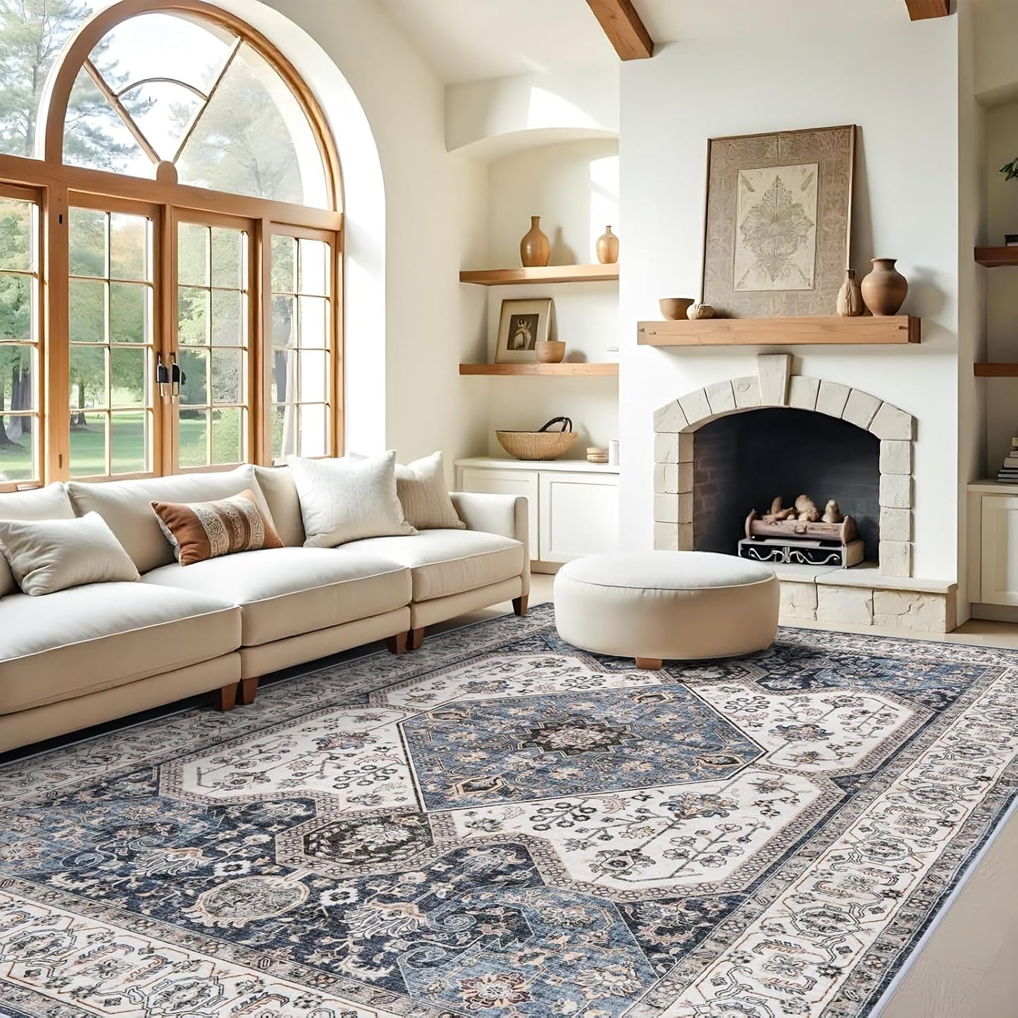 9x12 Area Rugs - Large Boho Rugs for Living Room Decor