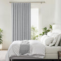 Pinch Pleated Blackout Curtain Panels Gray - Full Blackout Linen