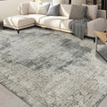 Area Rug 8x10 Washable Vintage Non Slip Accent Rug - Olive 8x10