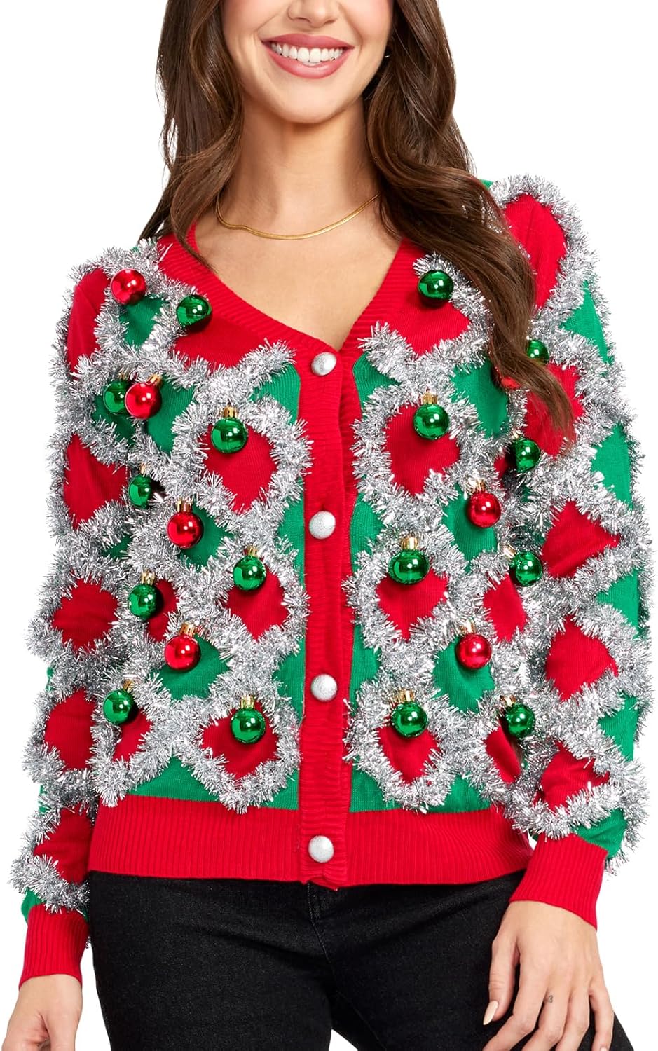 Tipsy Elves Classic Cute Cardigan Ugly Christmas Sweaters