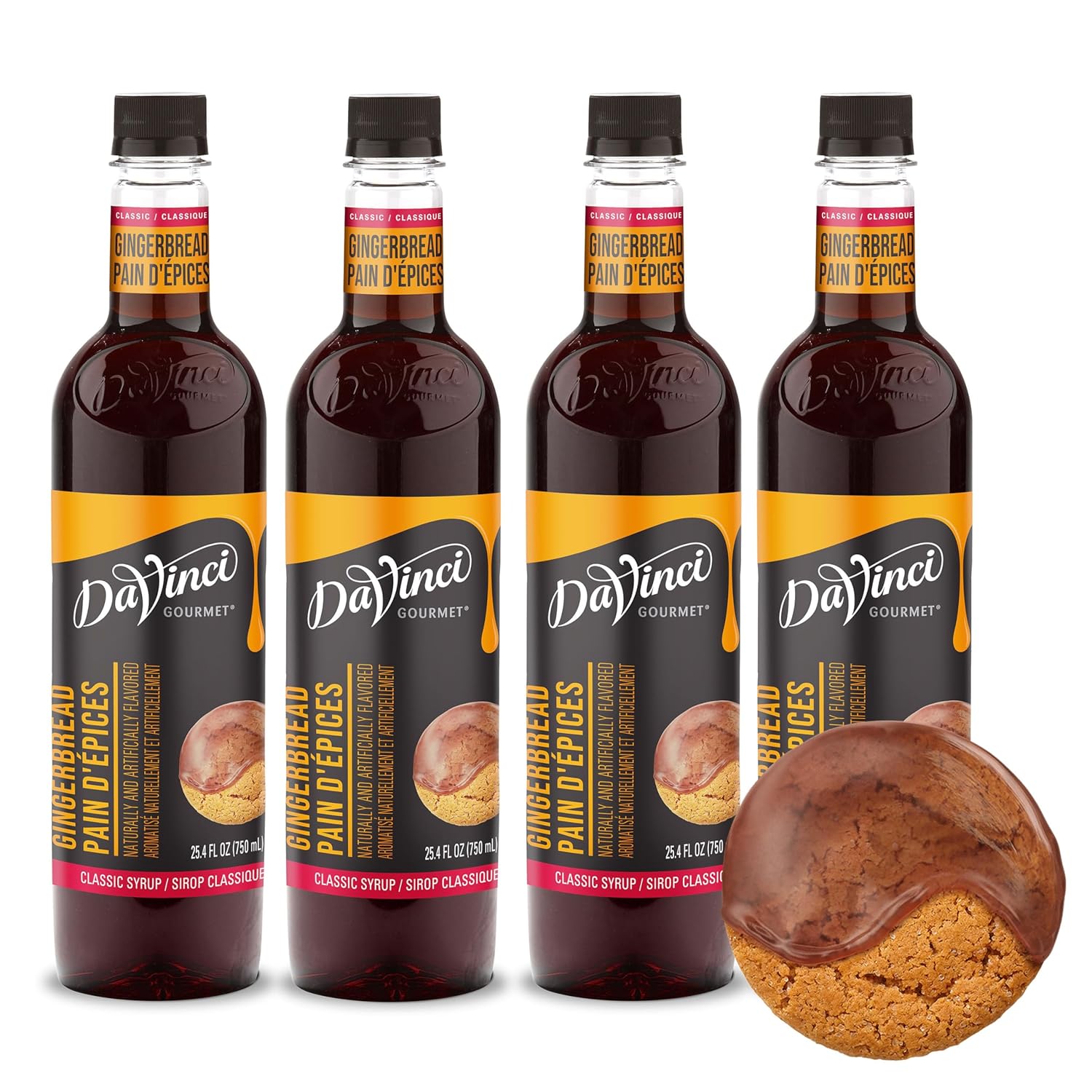 DaVinci Gourmet Classic Gingerbread Syrup for Holiday Treats
