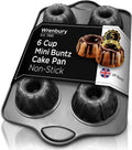 Wrenbury Nonstick Mini Buntz Cake Pan for Perfect Small Cakes