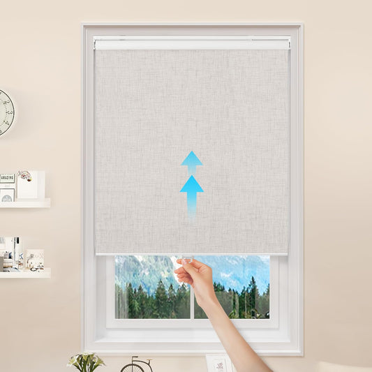 GENIMO 100% Blackout Roller Window Shades for Home and Office