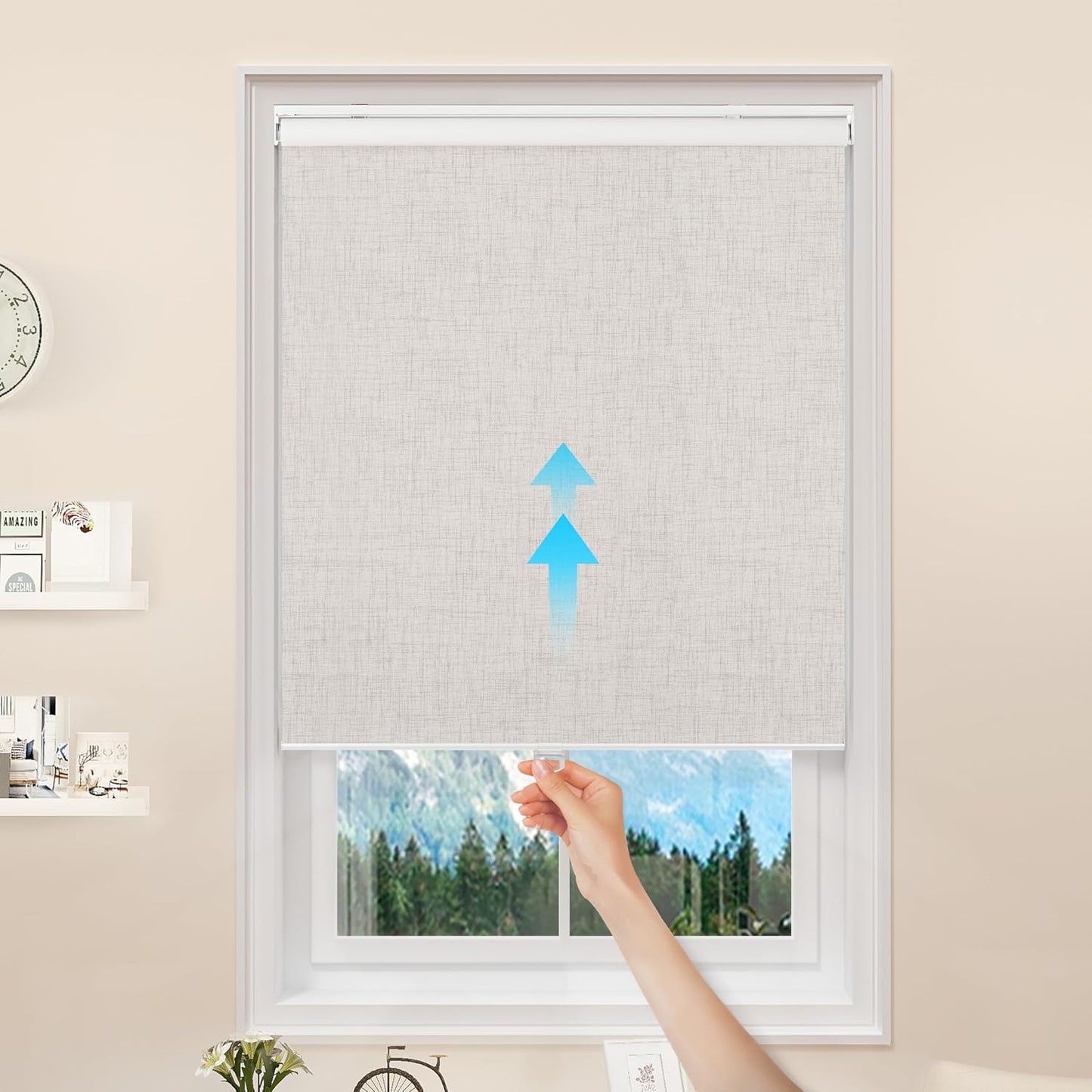 GENIMO 100% Blackout Roller Window Shades for Home & Office