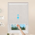 GENIMO 100% Blackout Roller Window Shades Ivory 26in x 75in - Cordless