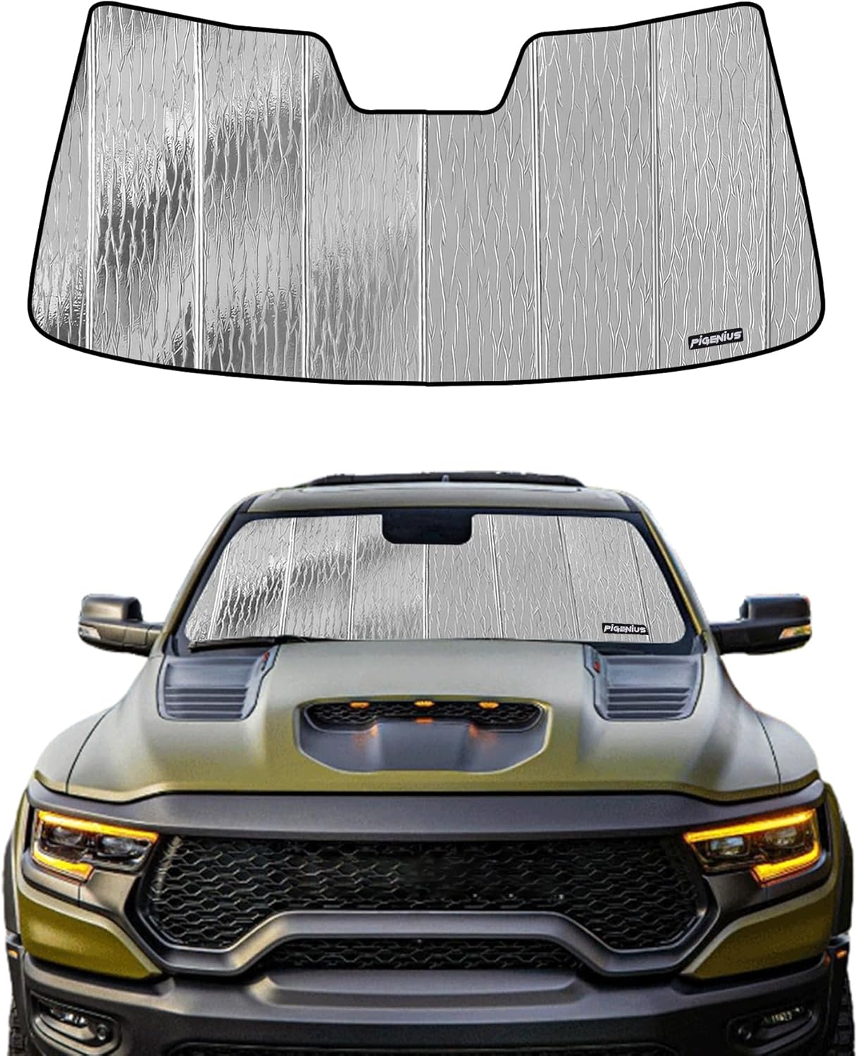 Windshield Sun Shade for Dodge Ram 1500 2009-2018 & Classic
