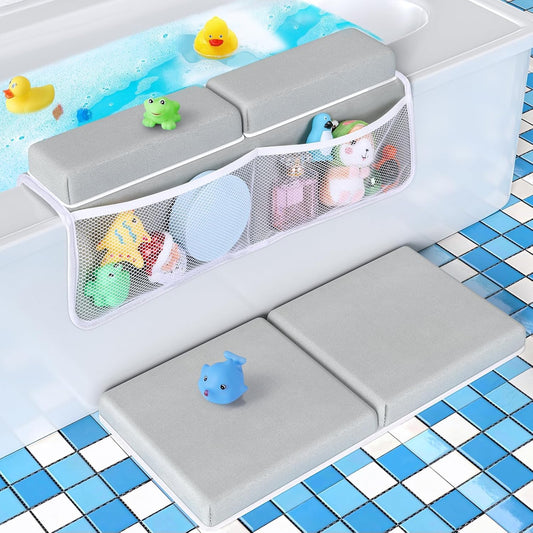 Tiikiy Baby Bath Kneeler Set - Comfort & Convenience - Gray Green