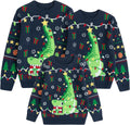 Curipeer Ugly Family Matching Christmas Sweaters - Festive Knit Santa