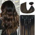 Ukira Balayage Clip in Hair Extensions 14in 7pcs - Natural Ombre
