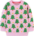 Toddler Girl Sweatshirt Crewneck - Soft Cotton Holiday Graphics