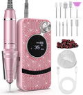 Electric Cordless Nail Drill File with 11 Bits - Portable Professional