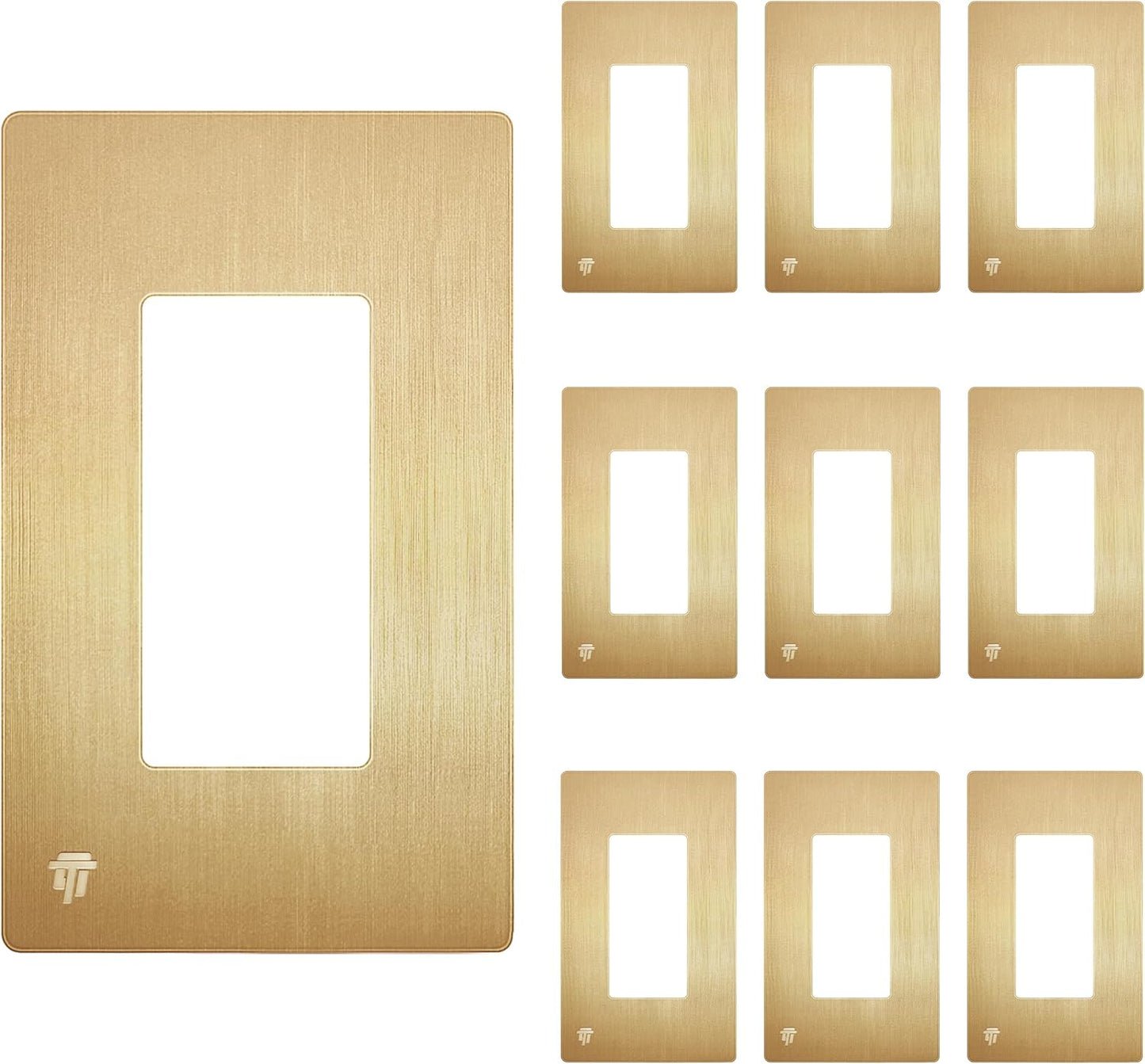 ENERLITES Elite Series Screwless Decorator Wall Plate for Safety