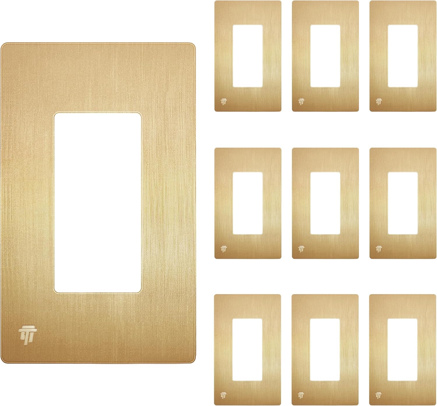 ENERLITES Elite Series Screwless Decorator Wall Plate for Safety