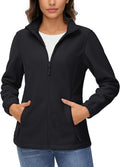 TACVASEN Women's Soft Fleece Jacket Lightweight Full Zip (Style 1LMY)