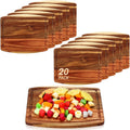 Acacia Wood Cutting Boards 20 Pack 10 x 12 in - Bulk Engraving Set