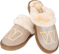 Womens NFL Team Logo Glitter Open Back Moccasin - Sparkle Fan Slipper