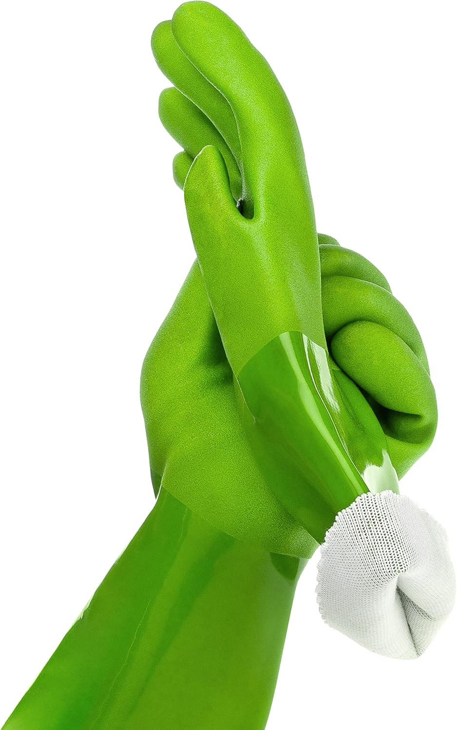 Premium Green Rubber Gloves - Anti-Slip, Extra Thick, Multi-Use