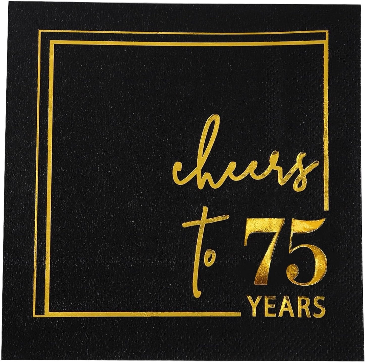 75th Birthday Cheers Napkins - Celebrate in Style!