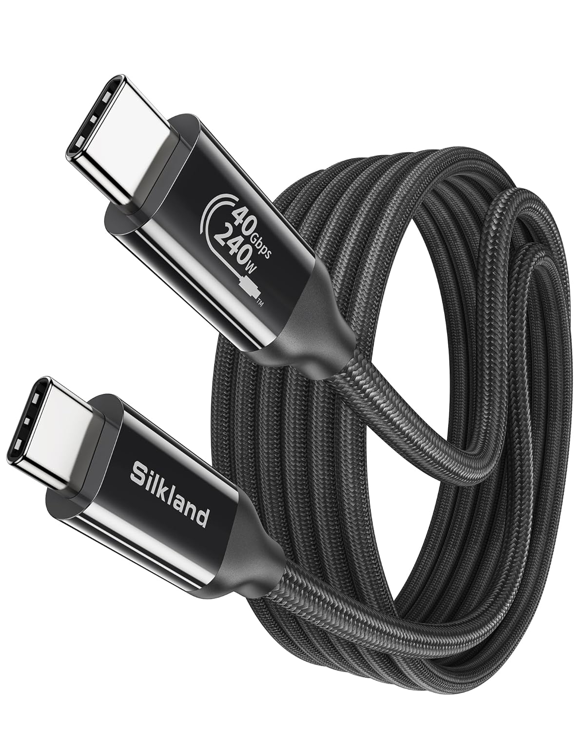 Silkland USB 4 Cable for Thunderbolt 4 - 10FT 40Gbps Data Sync