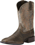 Sport Western Wide Square Toe Boots for Men - Work Comfort