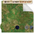 Wargaming Battle Mat 48in x 72in - Jungle Terrain Battle Mat