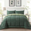Full Size Green Comforter Set - All Season Down Alternative
