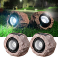 Timeflies Solar Rock Lights Outdoor 2 Pack - Adjustable Solar Spot