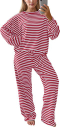 MISSACTIVER Women's Striped 2 Piece Lounge Set - Comfortable Matching