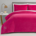 Juicy Couture Hot Pink Velour King Comforter Set for Luxury Bedding