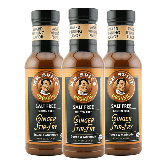 Mr. Spice Organic Ginger Stir Fry Sauce - Low Sodium Delight