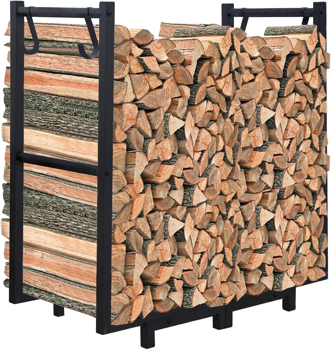 Firewood Rack Outdoor Storage Stacker for Indoor & Outdoor Use