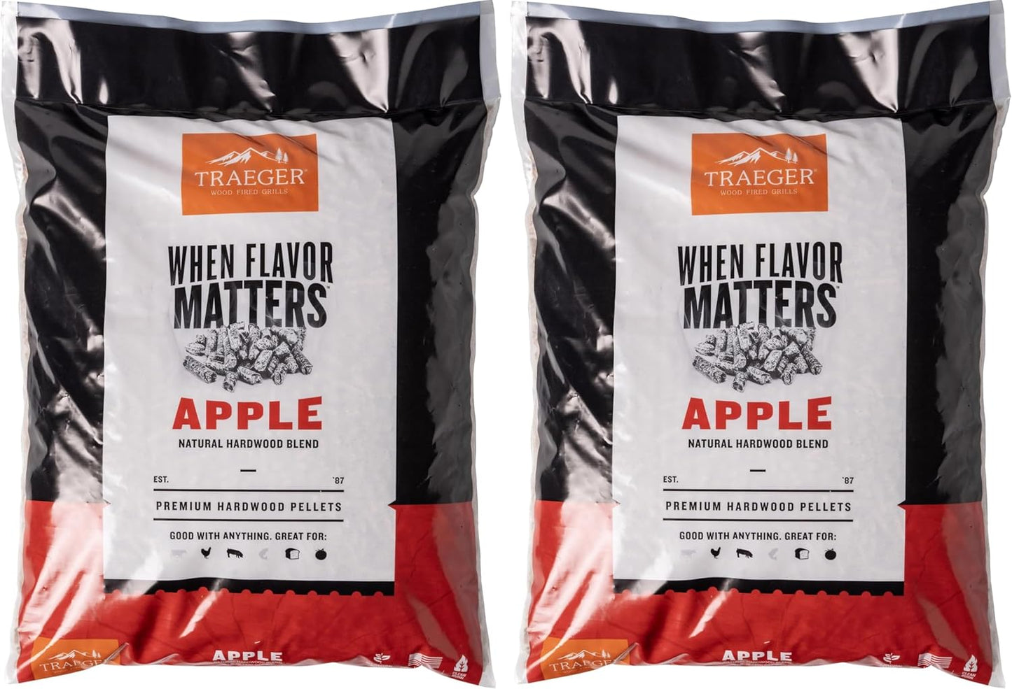 Traeger Grills Apple Wood Pellets for Smokers and Grills