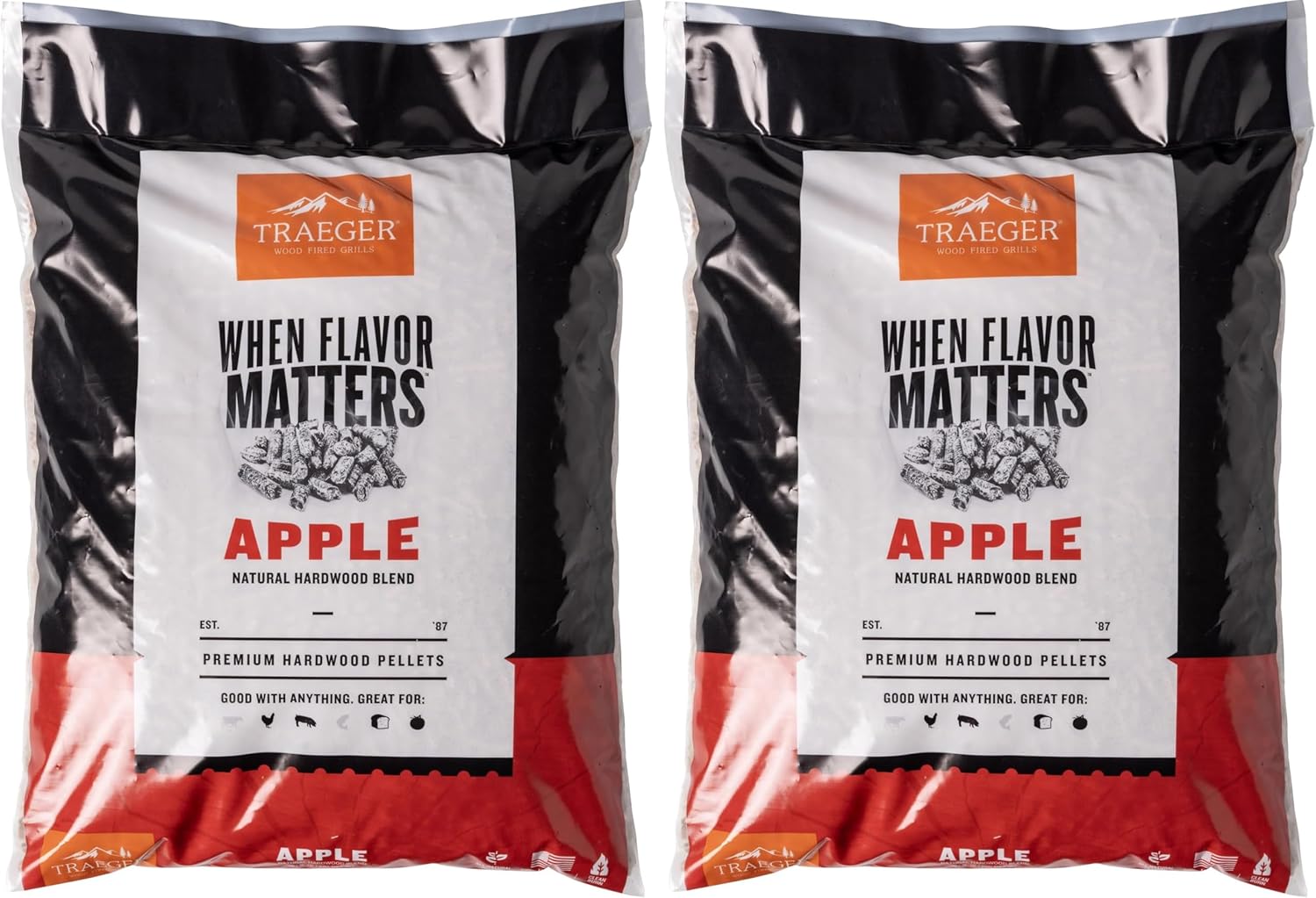 Traeger Grills Apple Wood Pellets for Smokers and Grills