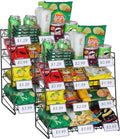 4-Tier Black Stackable Candy Display Rack - Compact Countertop
