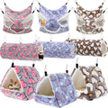 3-Tier Rat Hammock Pack with Tunnels and Hideouts - Purple Brown Gray