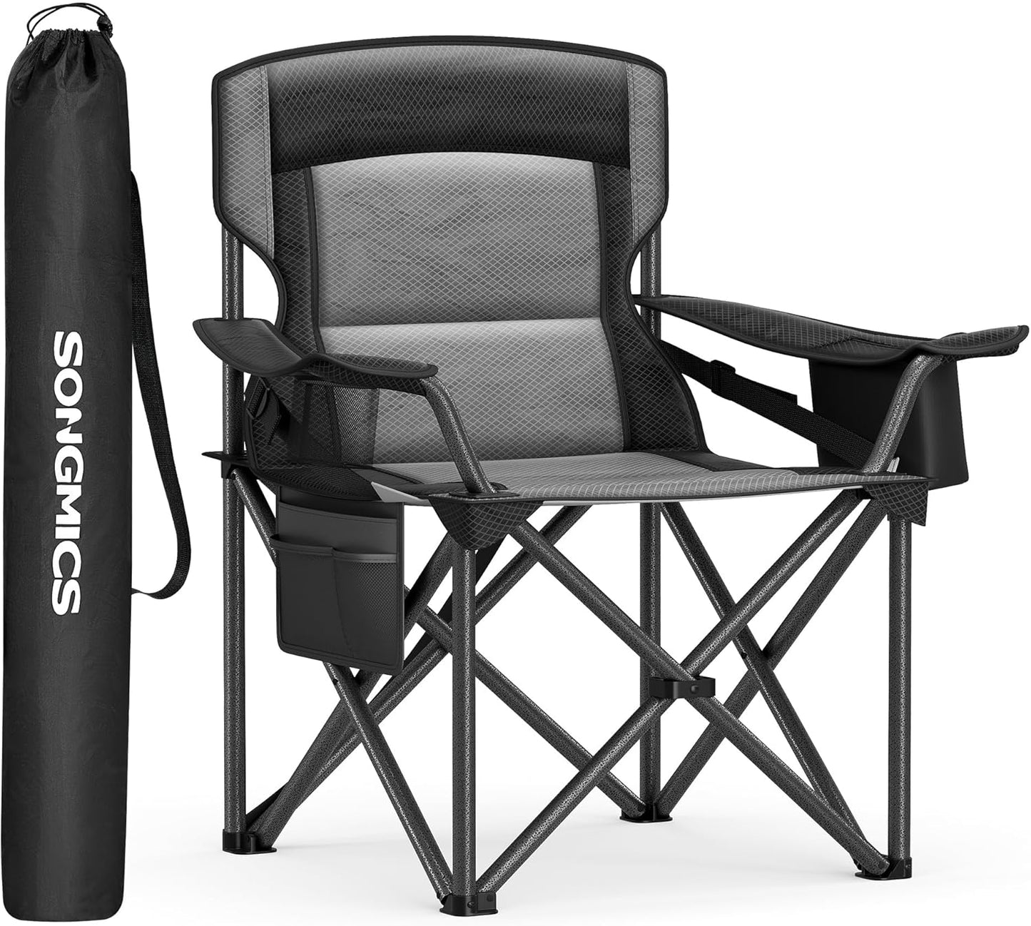 SONGMICS Oversized Lumbar Support Camping Chair for Comfort