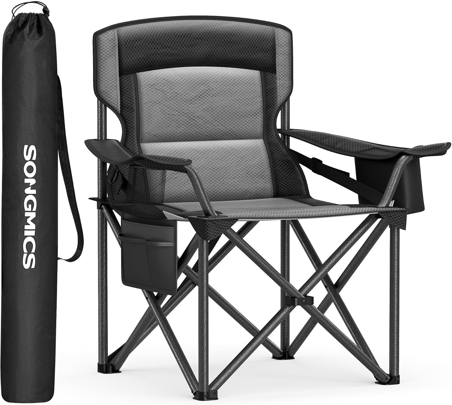 SONGMICS Oversized Lumbar Support Camping Chair for Comfort