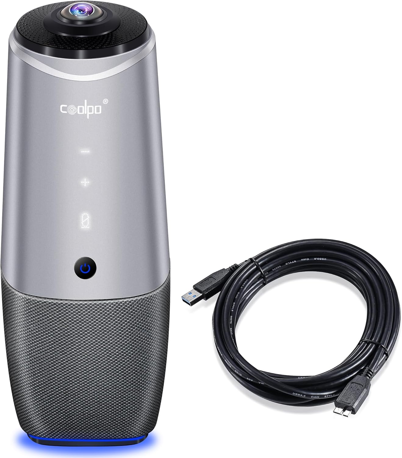 COOLPO 4K Webcam with AI Tracking & Noise Cancellation