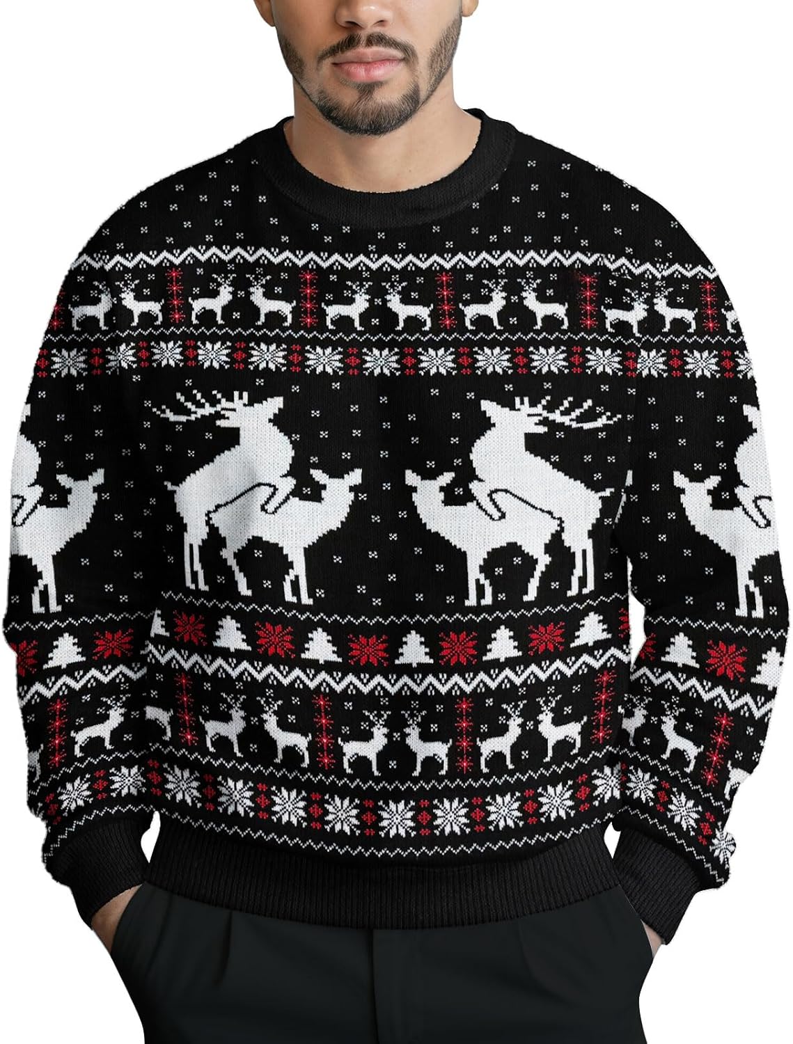 34HD Ugly Xmas Sweater for Men & Women - Funny Holiday Knit