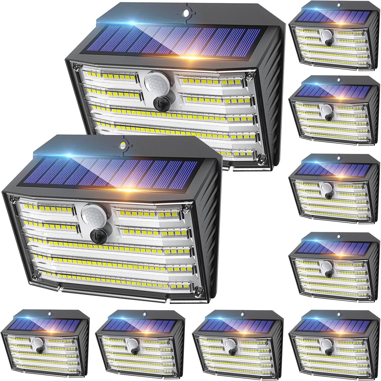 CLAONER Solar Lights Outdoor - Ultra-Bright Motion Sensor Lights