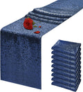 Navy Sequin Table Runner 12 x 72 inches for Events and Parties